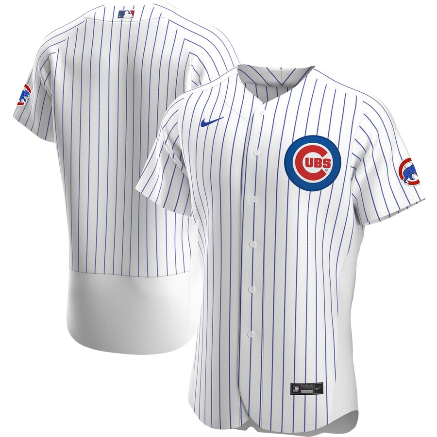 Chicago Cubs Men Nike White Home 2020 Authentic Official Team MLB Jersey